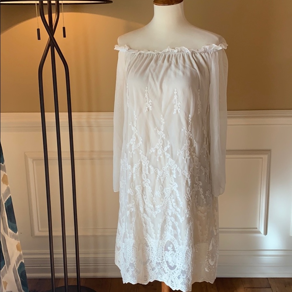 Brigitte Bailey Off Shoulder Dress